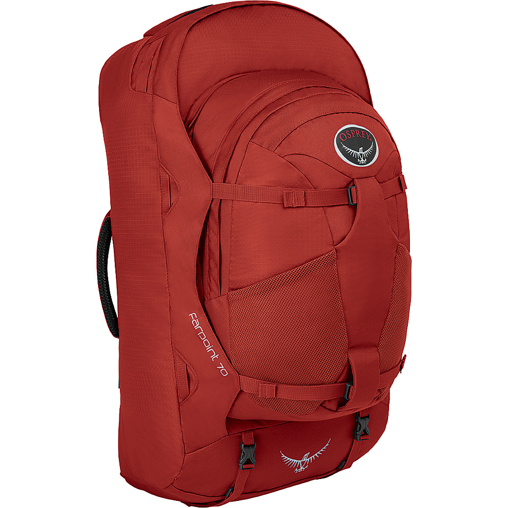 Osprey Farpoint 70 Travel Laptop Backpack Jasper Red S M Osprey Travel Backpacks