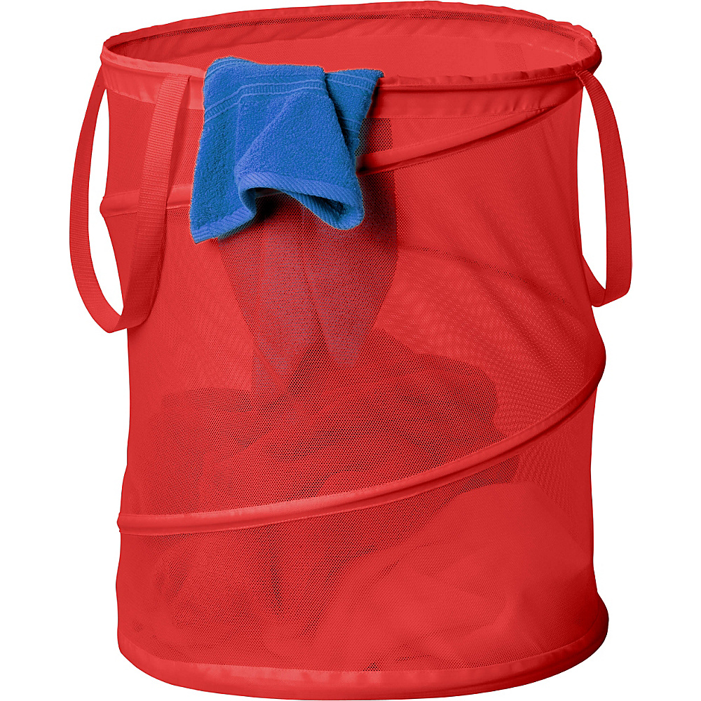 Honey Can Do Large Mesh Pop Open Hamper Red Honey Can Do Packable Bags