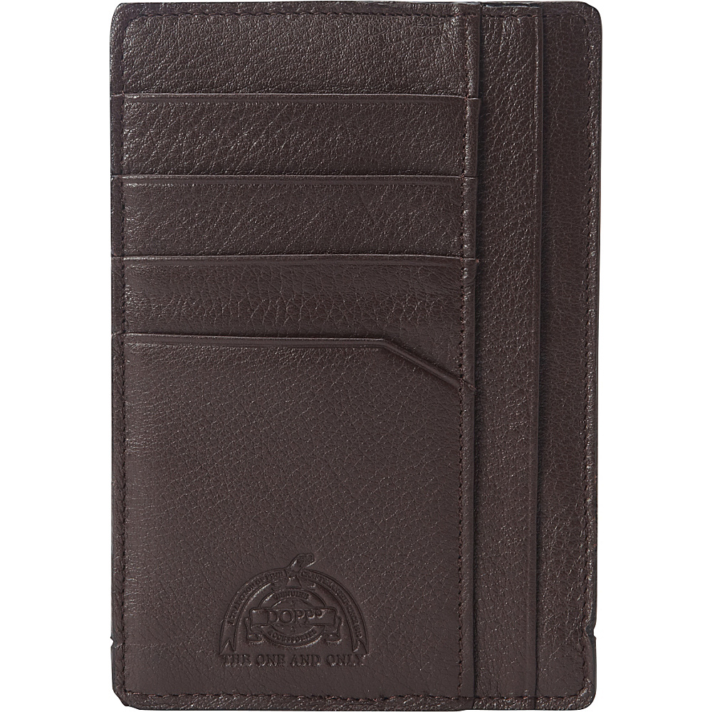Dopp SoHo RFID Slim Passport Sleeve Dark Brown Dopp Men s Wallets