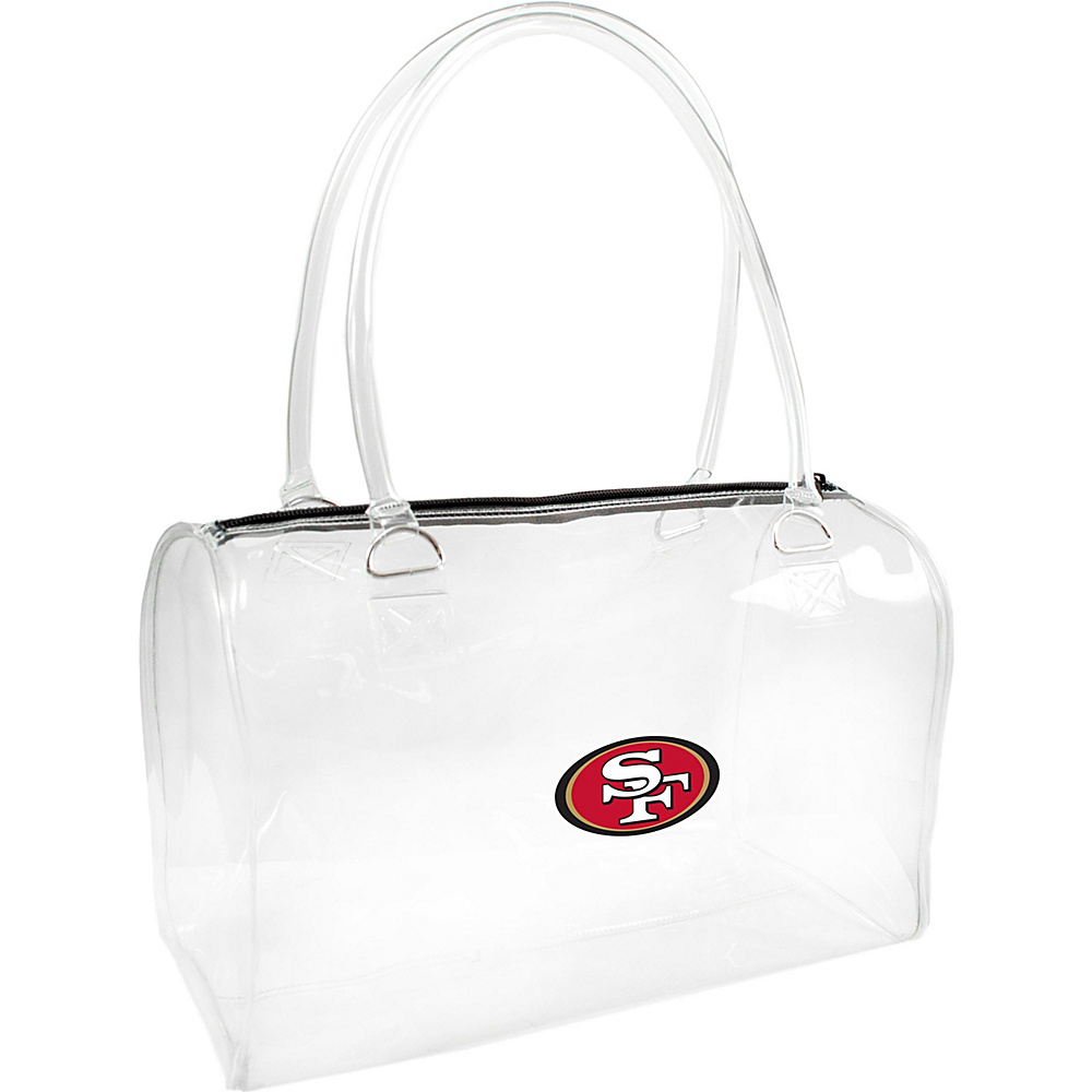 Littlearth Clear Bowler NFL Teams San Francisco 49ers Littlearth Manmade Handbags