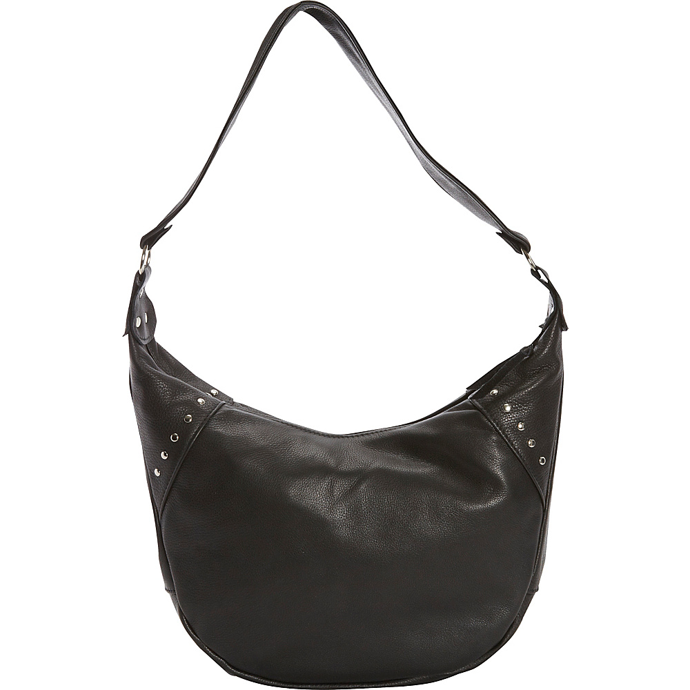 Victoria Leather Harley Hobo Black - Victoria Leather Leather Handbags