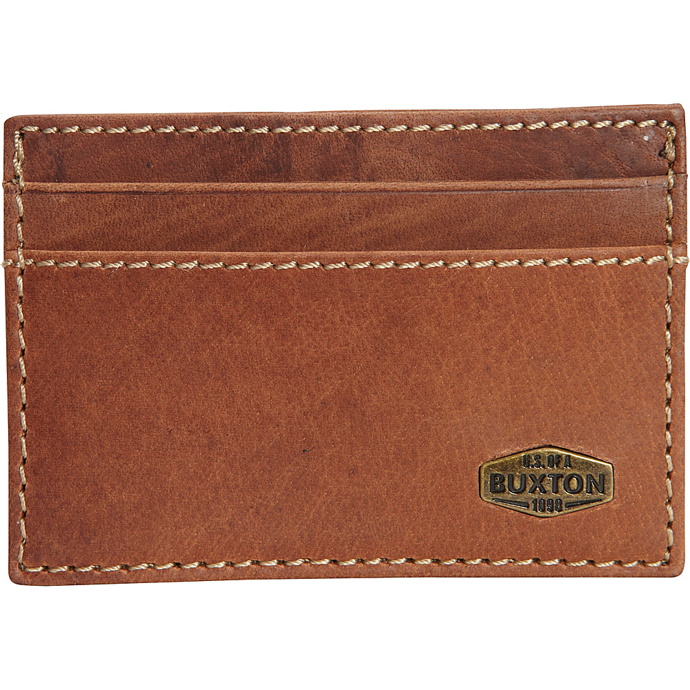 Buxton Expedition RFID Front Pocket Get a Way Wallet Saddle Buxton Men s Wallets