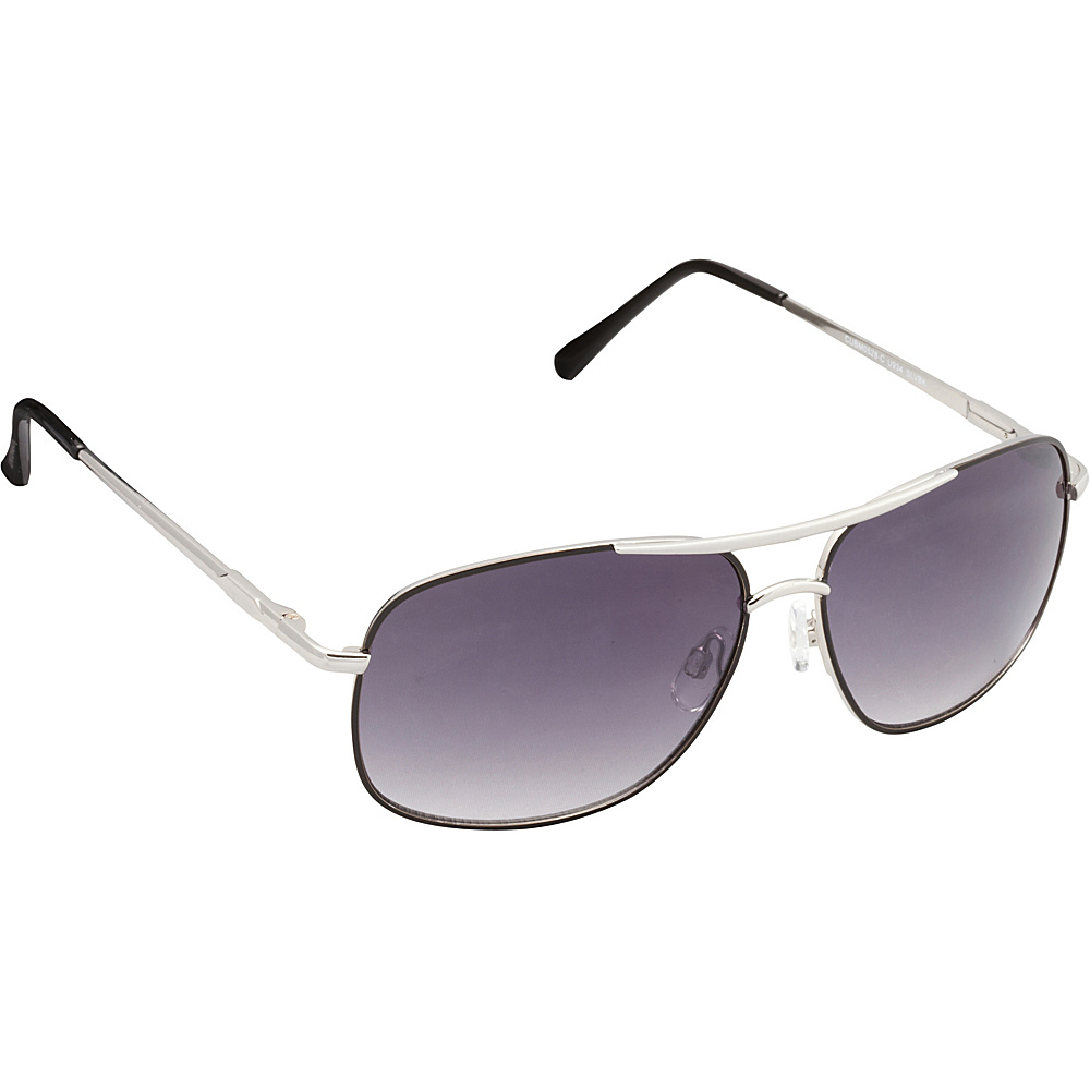 Unionbay Eyewear Metal Aviator Sunglasses Silver Black Unionbay Eyewear Sunglasses
