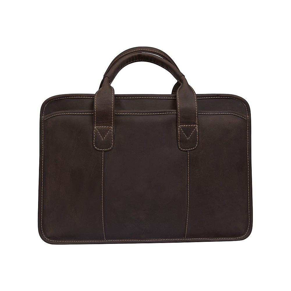 Canyon Outback Leather Buffalo Valley 15 Leather Briefcase Distressed Brown Canyon Outback Non Wheeled Business Cases