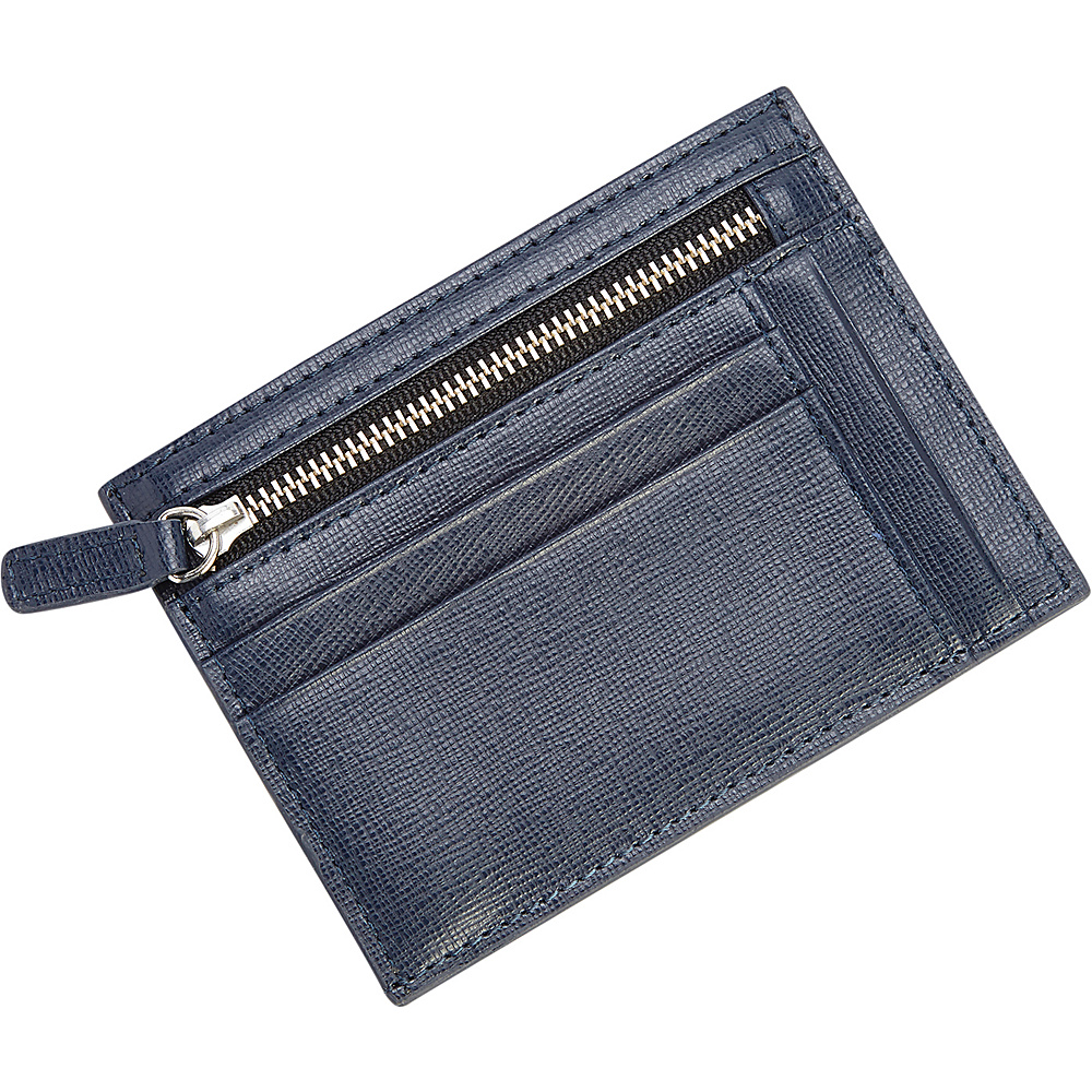 Royce Leather RFID Blocking Slim Card Case Wallet Blue Royce Leather Men s Wallets
