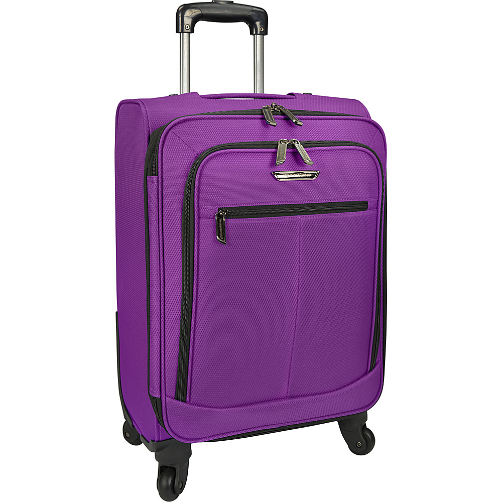 Traveler s Choice Merced Lightweight 22 Spinner Luggage Purple Traveler s Choice Softside Carry On