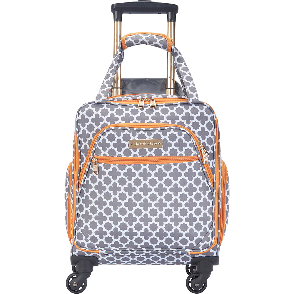 Jenni Chan Aria Broadway 15" Spinner Underseat Tote - eBags EXCLUSIVE Grey - Jenni Chan Softside Carry-On