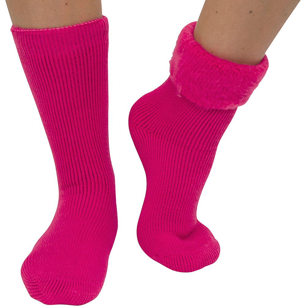 Magid Sole Solutions Ladies Crew Sock Fuchsia Magid Women s Legwear Socks