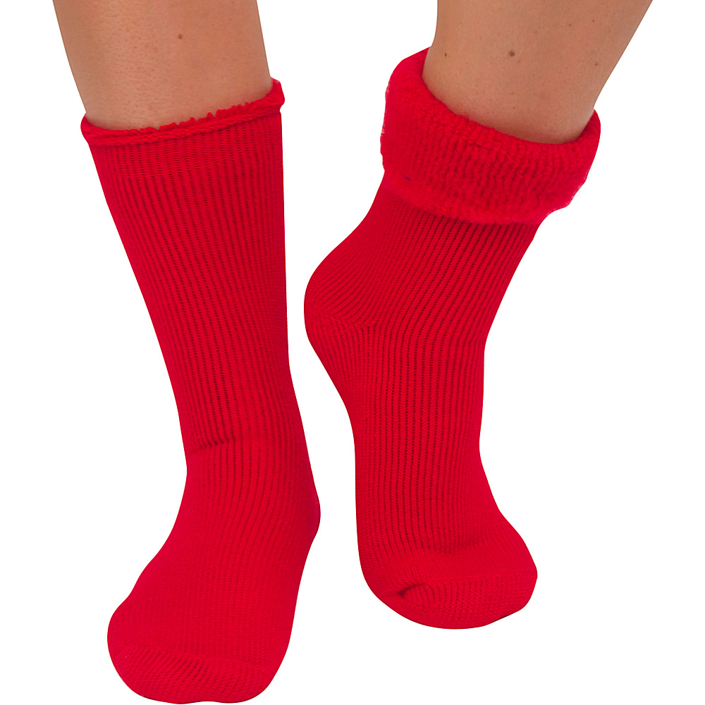 Magid Sole Solutions Ladies Crew Sock Red Magid Women s Legwear Socks
