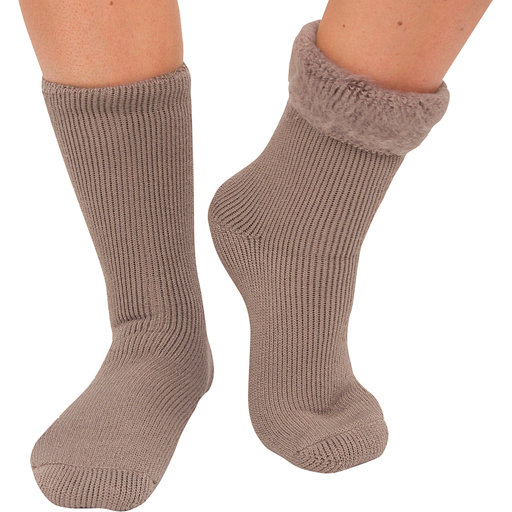 Magid Sole Solutions Ladies Crew Sock Tan Magid Women s Legwear Socks