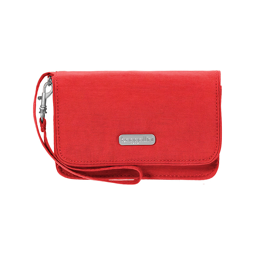 baggallini RFID Flap Wristlet Tropical Stripe baggallini Fabric Handbags
