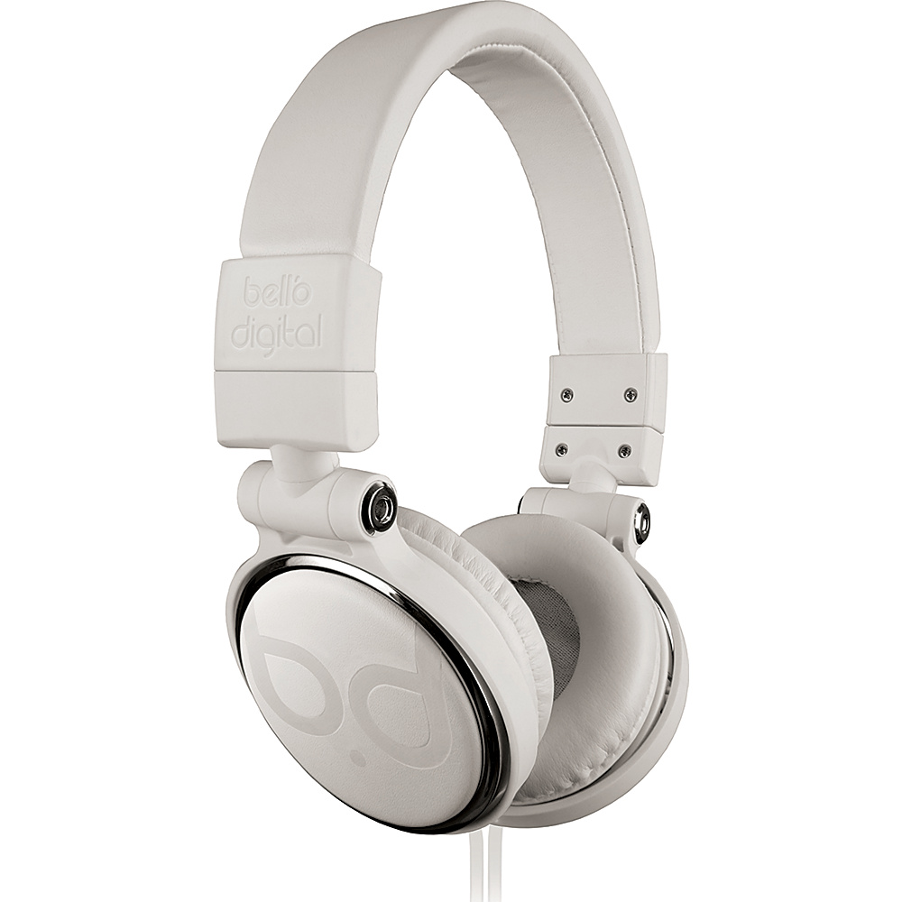 Bell O Digital 40mm Driver Over The Head Headphones Whites Bell O Digital Headphones Speakers