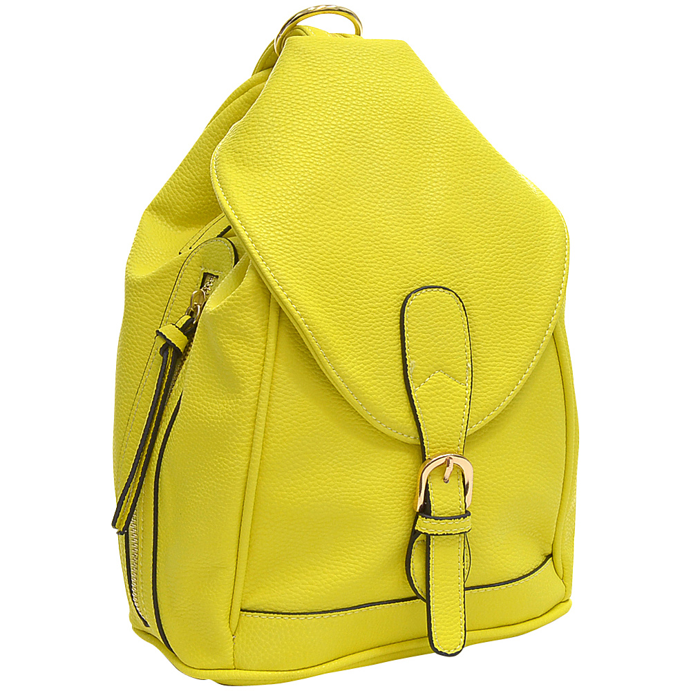 Dasein Classic Convertible Backpack Yellow Dasein Manmade Handbags