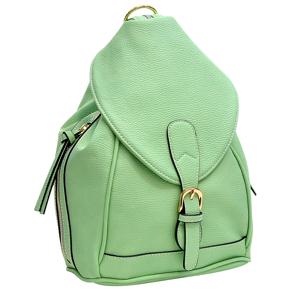 Dasein Classic Convertible Backpack Mint Green Dasein Manmade Handbags