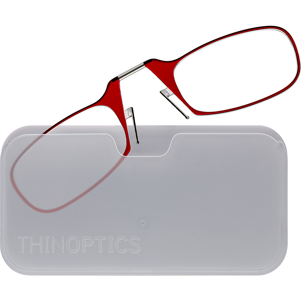 ThinOPTICS Universal White Pod with Low Power Glasses Red Low Power ThinOPTICS Sunglasses
