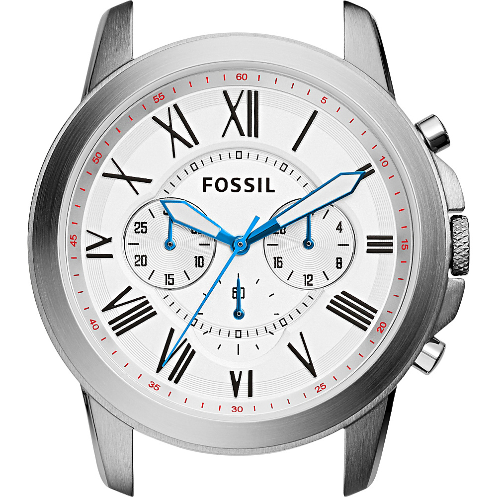 Fossil Grant Chronograph Stainless Steel Watch Case White Fossil Watches
