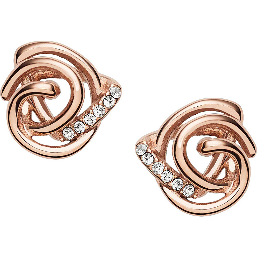 Fossil Glitz Knot Studs Rose Gold Fossil Other Fashion Accessories