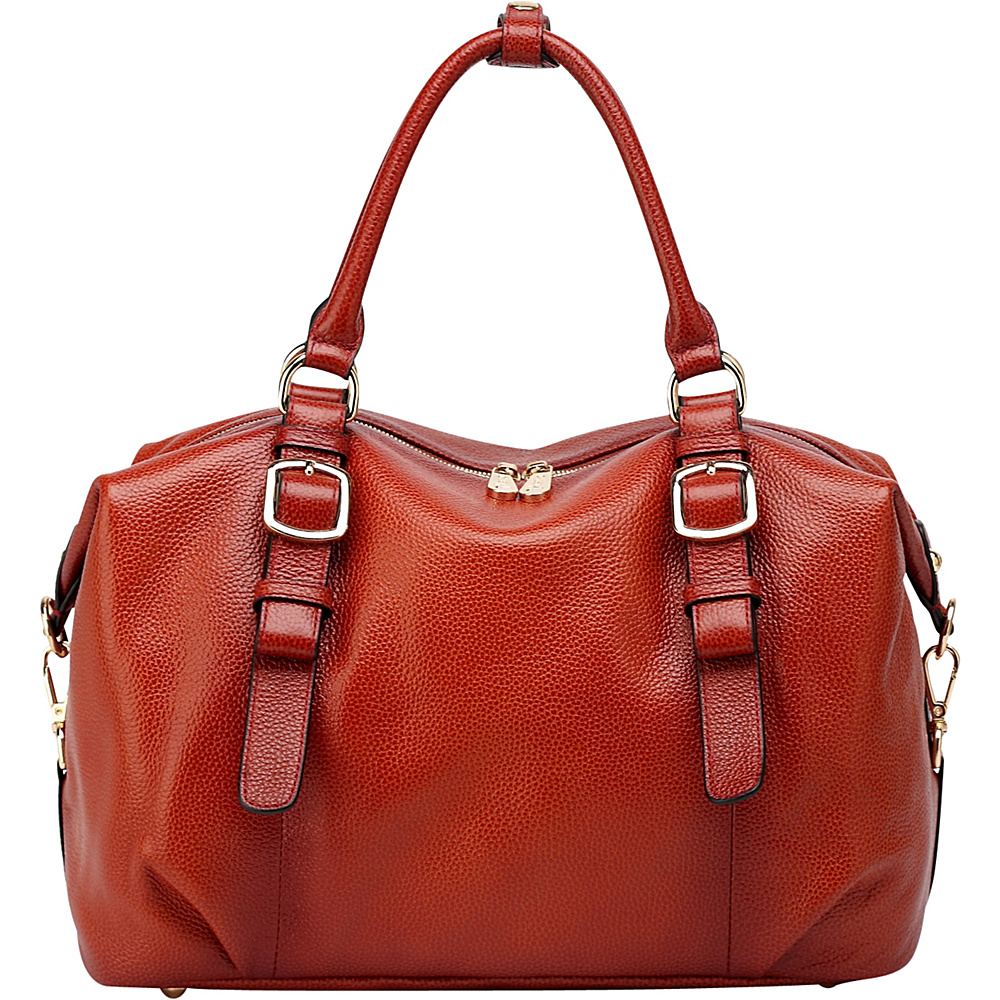 Vicenzo Leather Infinity Leather Satchel Red Vicenzo Leather Leather Handbags
