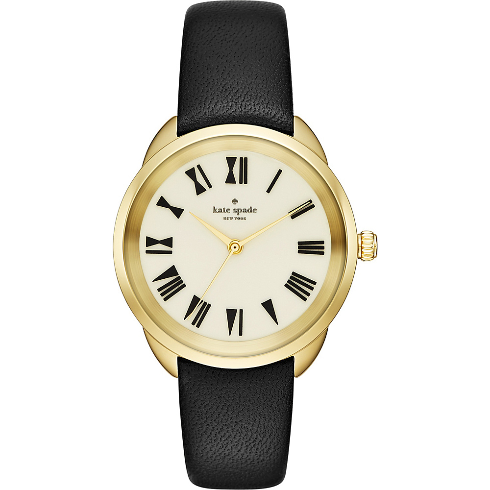 kate spade watches Leather Crosstown Watch Black kate spade watches Watches