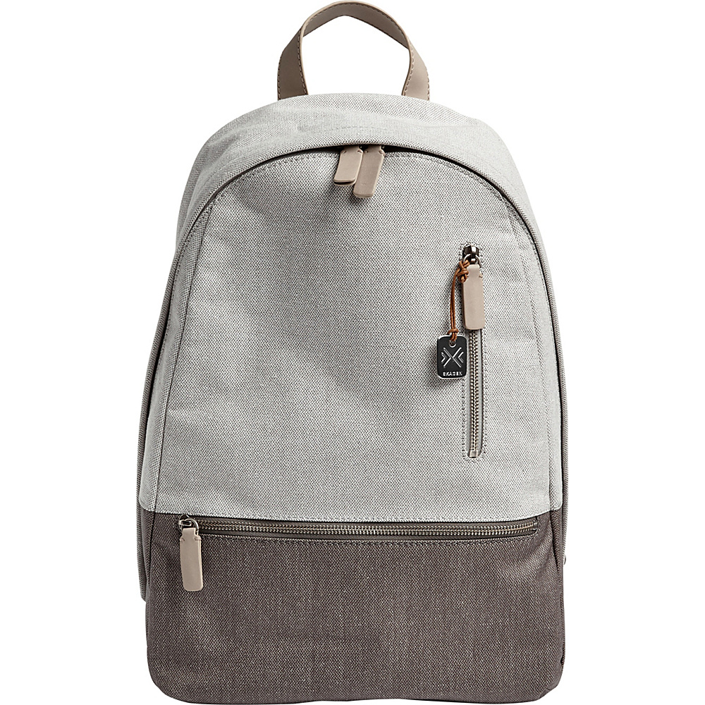 Skagen Kryer Twill Backpack Light Grey Skagen Laptop Backpacks