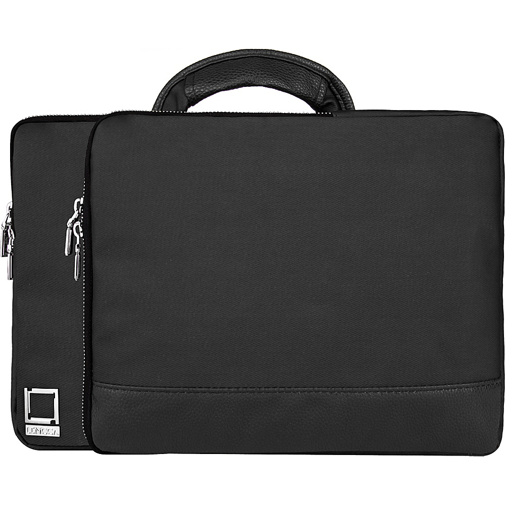 Lencca Divisio Laptop Tablet Top Handle Sleeve Onyx Black Lencca Electronic Cases