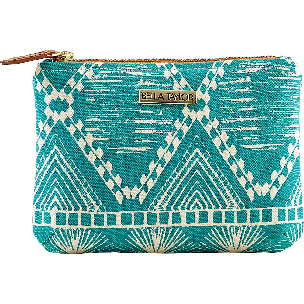 Bella Taylor Tahiti Teal Personal Pouch Set of 2 Blue Bella Taylor Ladies Cosmetic Bags