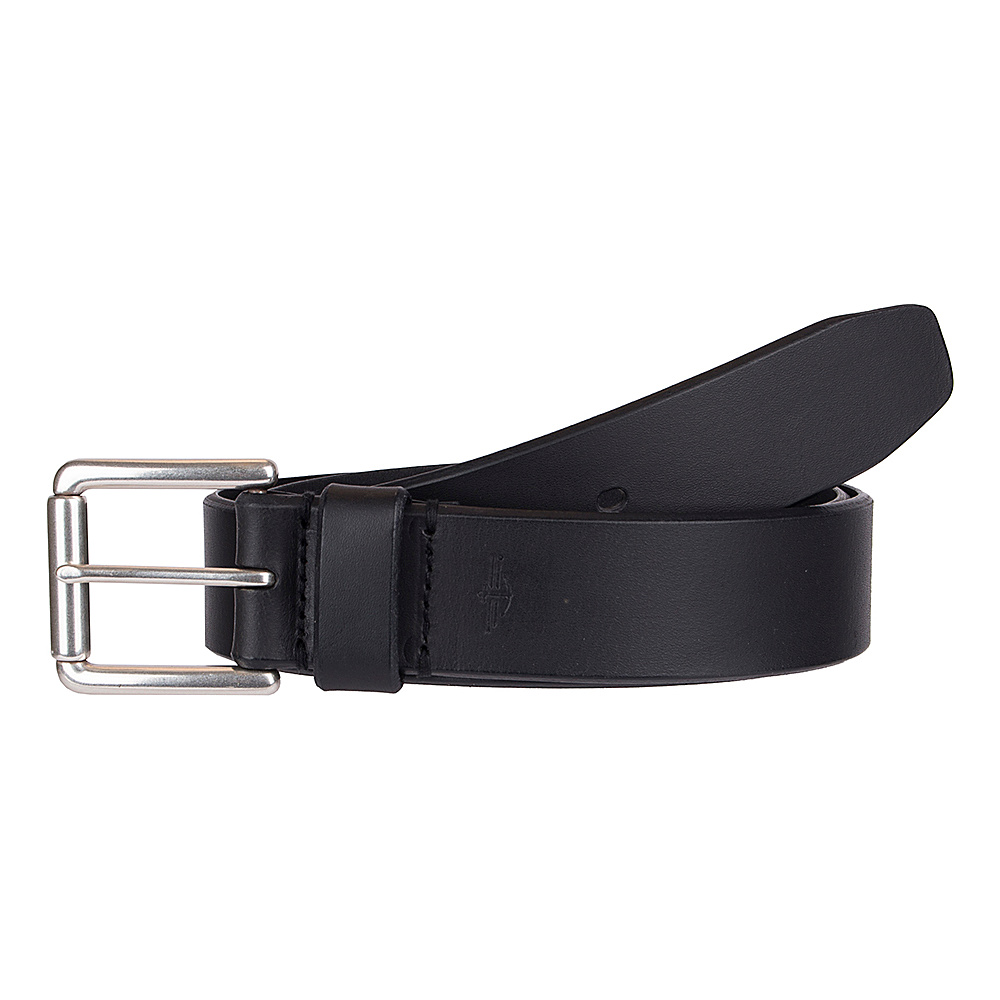 Dockers 38MM Bridle with Logo Dark Brass Buckle Black 38 Dockers Other Fashion Accessories