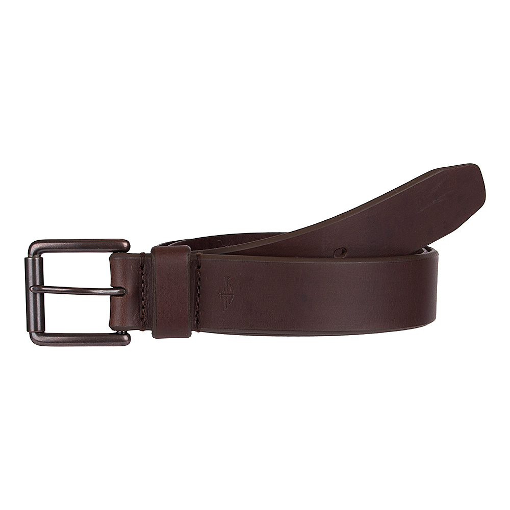 Dockers 38MM Bridle with Logo Dark Brass Buckle Brown 32 Dockers Other Fashion Accessories