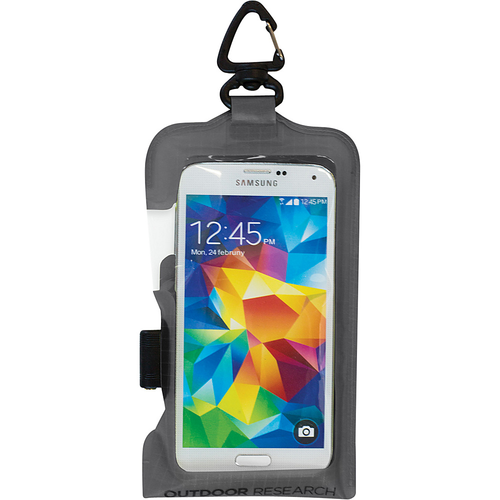 Outdoor Research Sensor Dry Pocket Premium Smartphone Large Charcoal â One Size Outdoor Research Electronic Cases