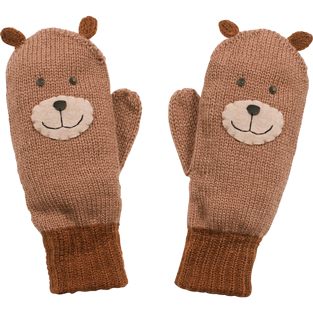 Kidorable Bear Knit Mittens Brown Small Kidorable Hats Gloves Scarves