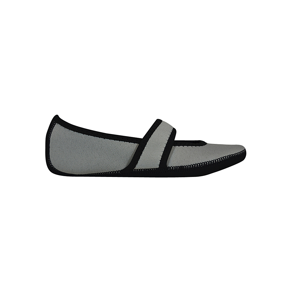 NuFoot Betsy Lou Travel Slipper Solids L Grey NuFoot Women s Footwear