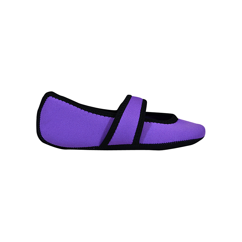 NuFoot Betsy Lou Travel Slipper Solids L Purple NuFoot Women s Footwear
