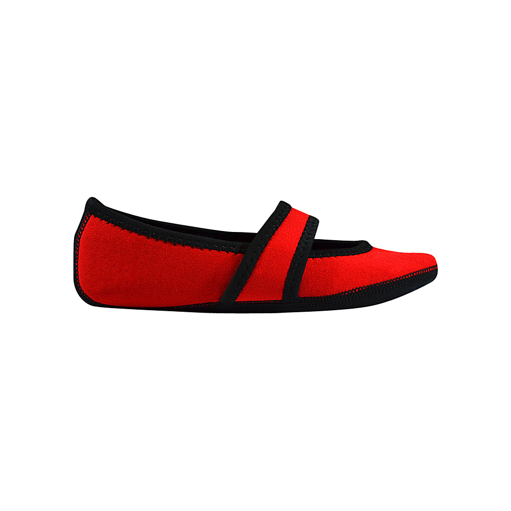 NuFoot Betsy Lou Travel Slipper Solids S Red NuFoot Women s Footwear