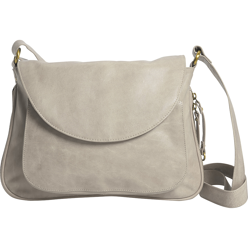 Latico Leathers Tiffin Shoulder Bag Crackle White Latico Leathers Leather Handbags