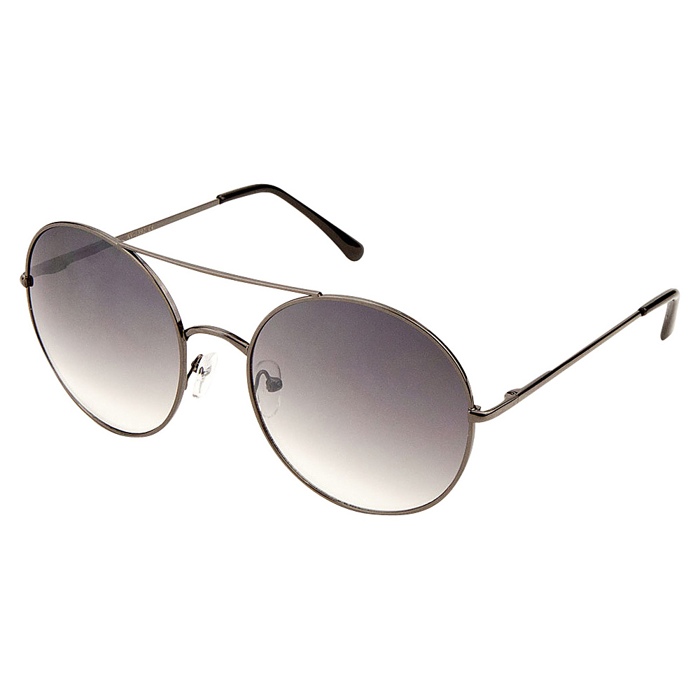 SW Global Eyewear Aria Double Bridge Round Fashion Sunglasses Black SW Global Sunglasses