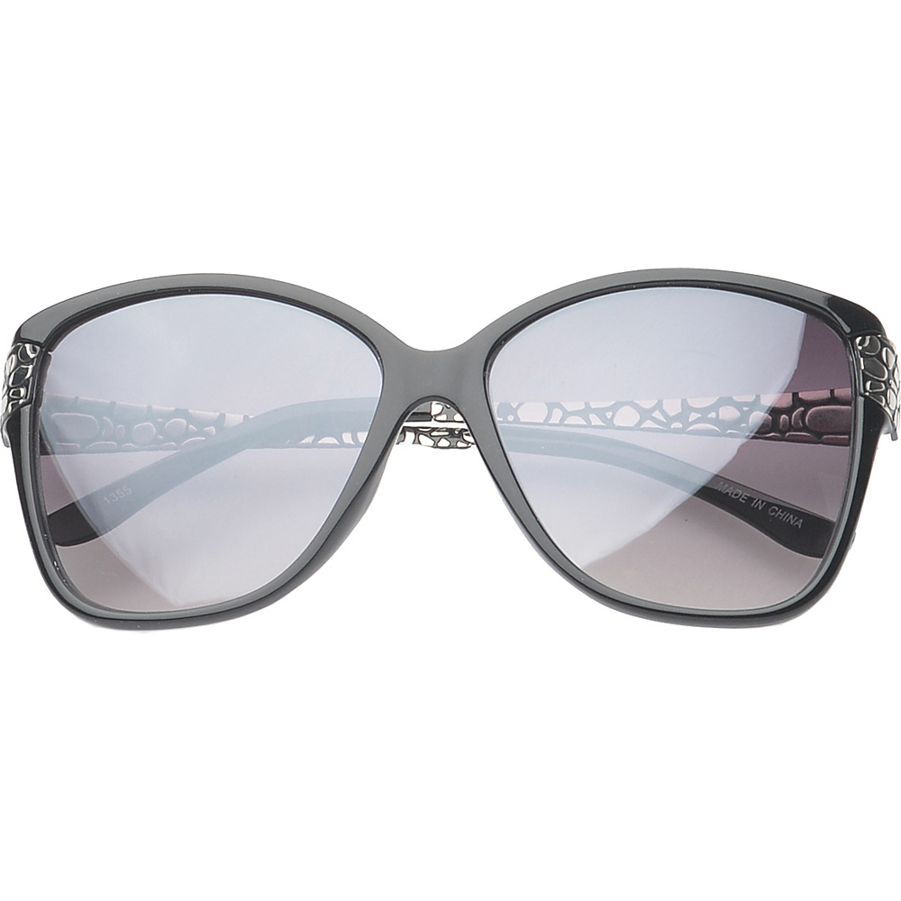 SW Global Eyewear Evansville Butterfly Fashion Sunglasses Black Clear SW Global Sunglasses