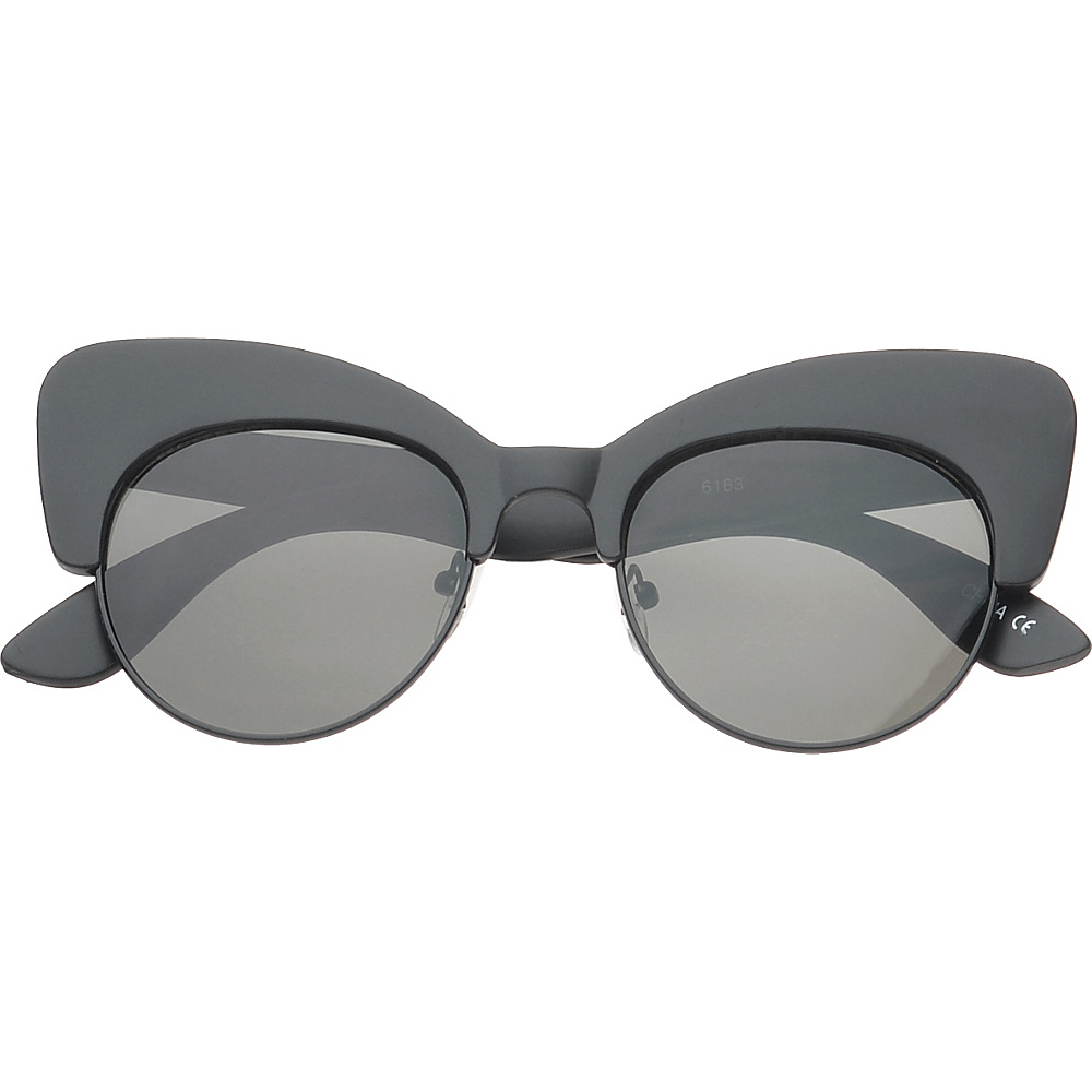 SW Global Eyewear Monica Cat eye Fashion Sunglasses Matte Black SW Global Sunglasses