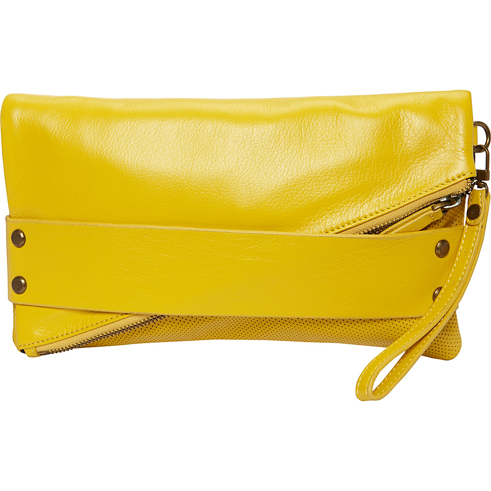 MOFE Trifecta Clutch Yellow MOFE Leather Handbags