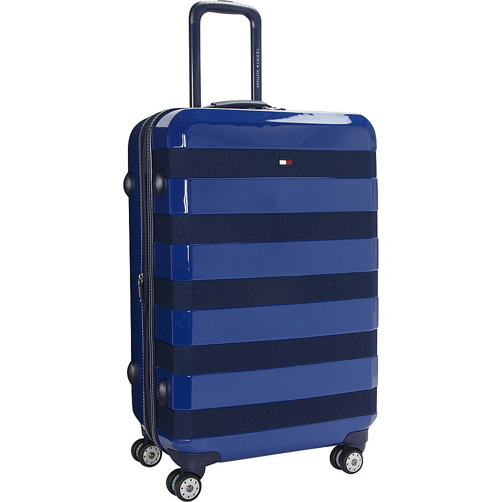 Tommy Hilfiger Luggage Rugby Stripe 24 Upright Hardside Spinner Royal Tommy Hilfiger Luggage Hardside Checked