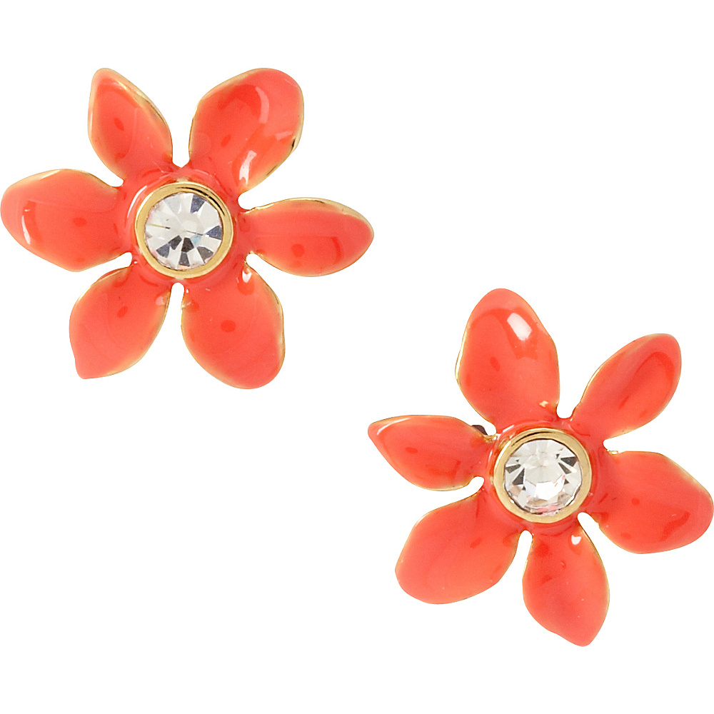 kate spade new york Lovely Lillies Mini Flower Studs Coral Multi kate spade new york Jewelry