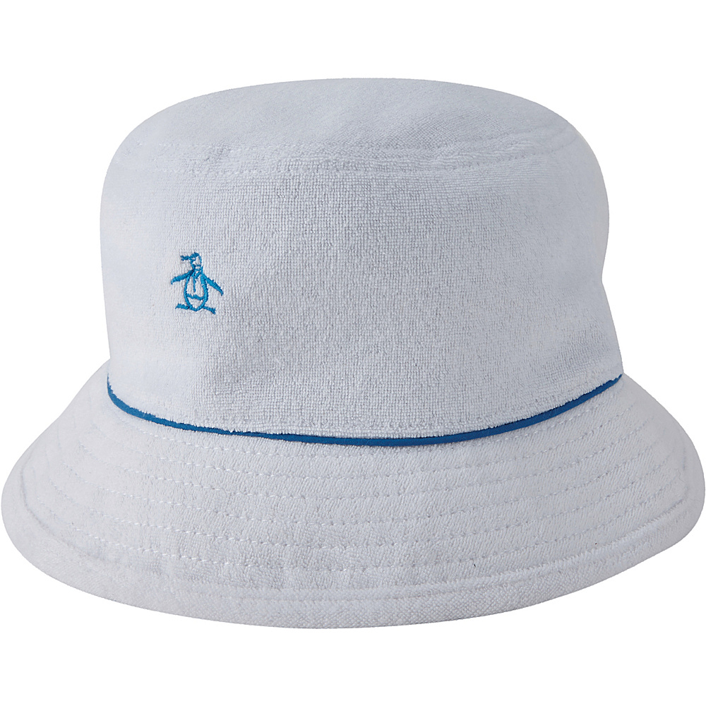 Original Penguin Terry Cloth Bucket Hat Bright White S M Original Penguin Hats Gloves Scarves