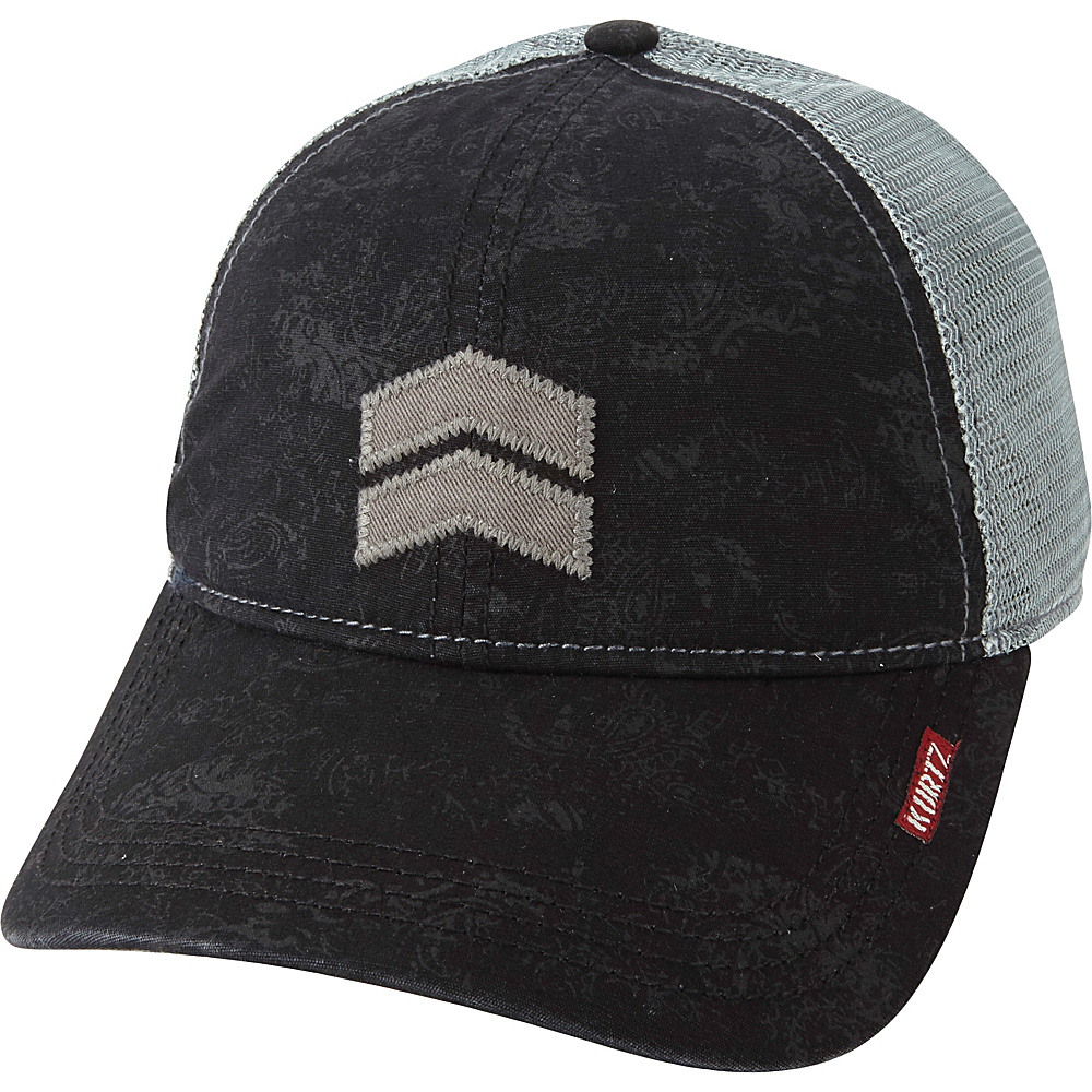 A Kurtz Pax Camo Trucker Hat Black A Kurtz Hats