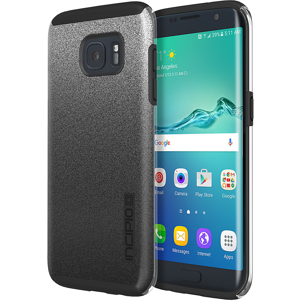 Incipio Design Series DualPro Glitter for Samsung Galaxy S7 Edge Black Incipio Electronic Cases