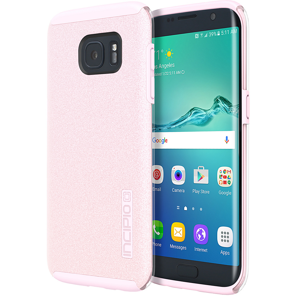 Incipio Design Series DualPro Glitter for Samsung Galaxy S7 Edge Pink Incipio Electronic Cases