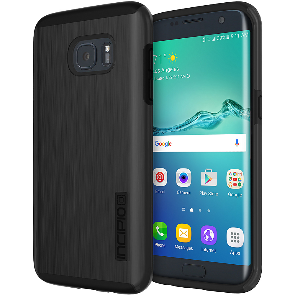 Incipio DualPro Shine for Samsung Galaxy S7 Edge Black Black Incipio Electronic Cases