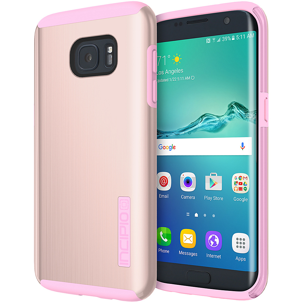 Incipio DualPro Shine for Samsung Galaxy S7 Edge Rose Gold Pink Incipio Electronic Cases