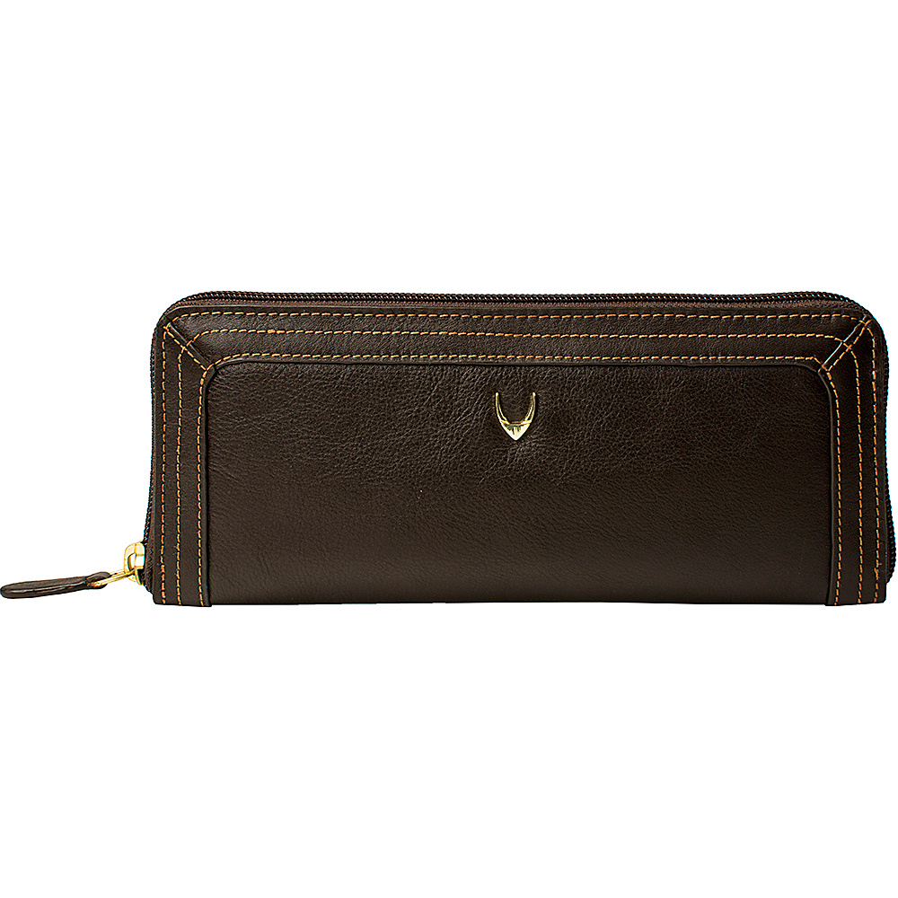 Hidesign Cerys Zip Around Leather Wallet Brown Hidesign Women s Wallets