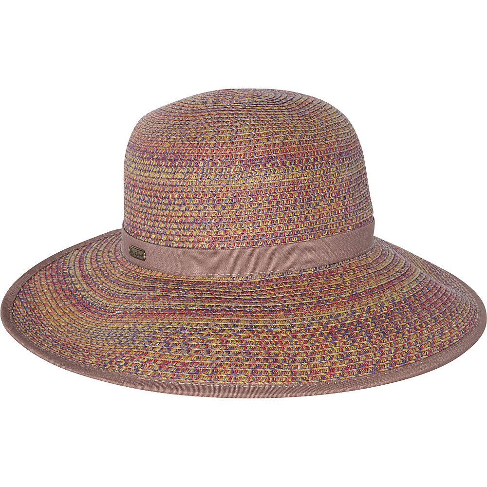 Sun N Sand Backless Paper Braid Hat Purple Multi Sun N Sand Hats Gloves Scarves