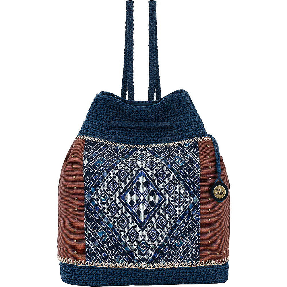 The Sak Sayulita Backpack Blue Diamond The Sak Fabric Handbags