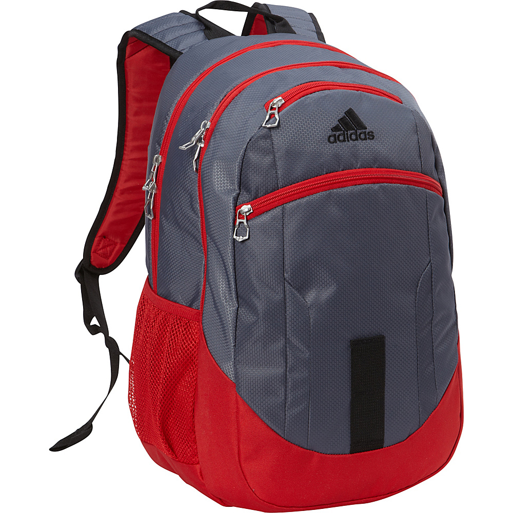 adidas Foundation II Backpack Deepest Space Scarlet Black adidas School Day Hiking Backpacks